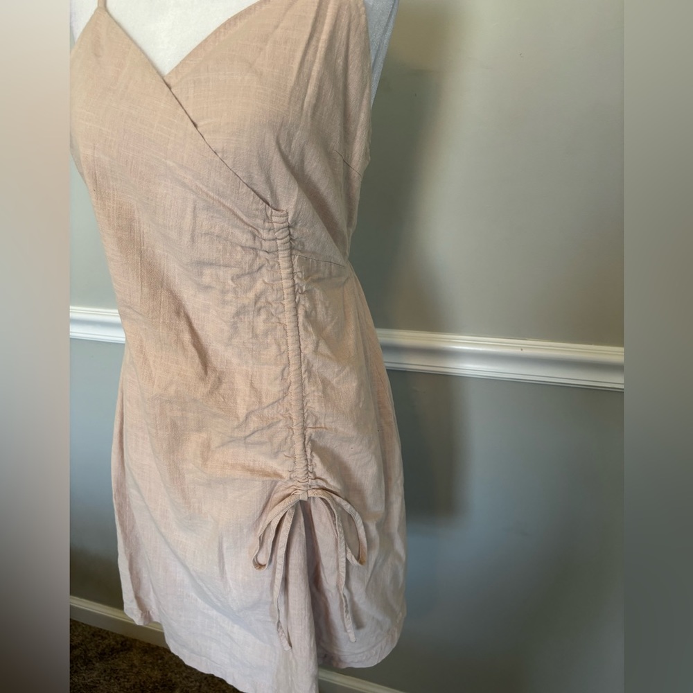 BLUSH BOUTIQUE Ruched Side Tie Mini Dress - Picture 2 of 6